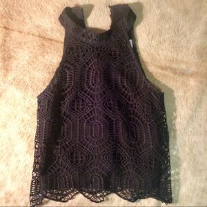 J. O. A. Eyelet Halter Top